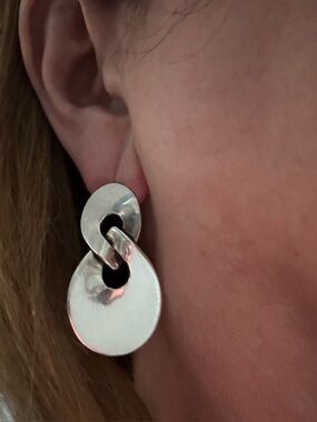 VINTAGE TAXCO STERLING SILVER MARKED DANGLE EARRINGS ✨